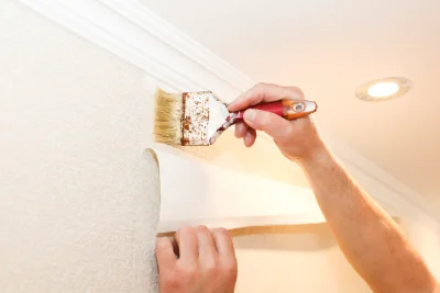 Pose de papier peint à Céran — revêtements muraux et toiles de verre